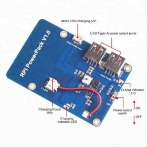 Raspberry Pi 3 Lithium-Akku-Netzteil-Erweiterungs karte Dual-USB-Ladegerät für mobiles Netzteil 5V 1A - Product Image 4