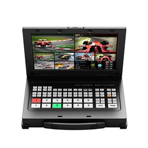 Conmutador mezclador de vídeo multicámara 4xH, DMI 2xUSB, transmisión en vivo, 6 canales, portátil, para iglesia/esports/Comercio electrónico - Product Image 3