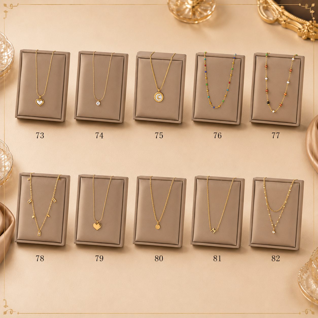 Necklaces 73 to 82