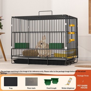 Cage pliable pour lapin, cochon d'Inde, chinchilla – Idéale pour petits animaux domestiques – Modèle intérieur avec bouton – Offre spéciale - Product Image 6