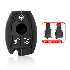 Silikon araba uzaktan anahtarlık durumda 2/3 düğmeler kapak Mercedes benz CLS CLA GL R SLK AMG A B C S koruyucu kabuk - Product Image 5