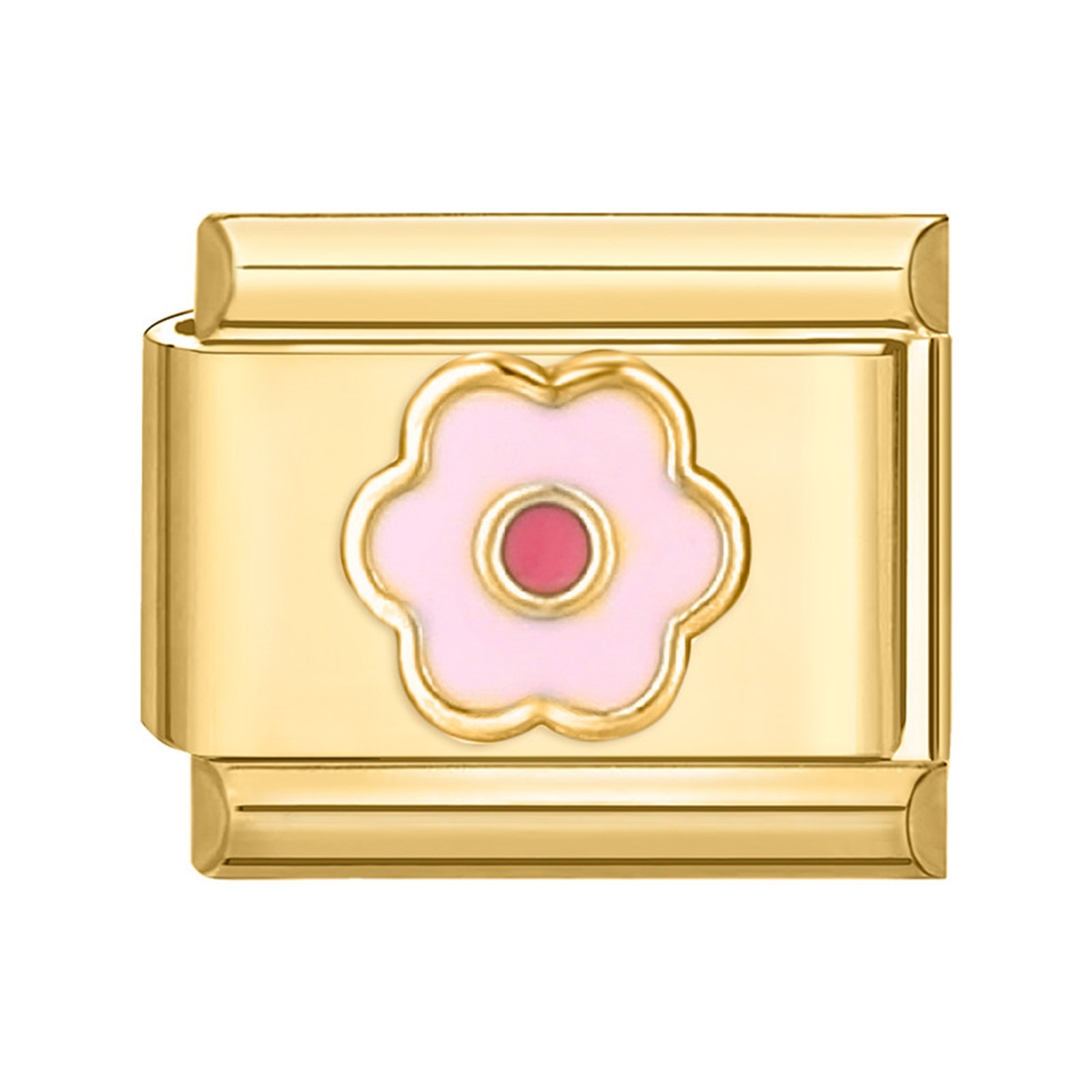 Fleur de poudre à fond doré