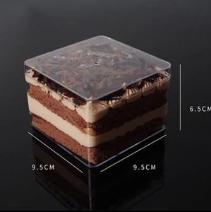 IMEE透明プラスチックPSアクリル丸型長方形スクエアケーキ容器ムースケーキキャンディーフルーツナッツ甘いビスケット包装箱 - Product Image 6