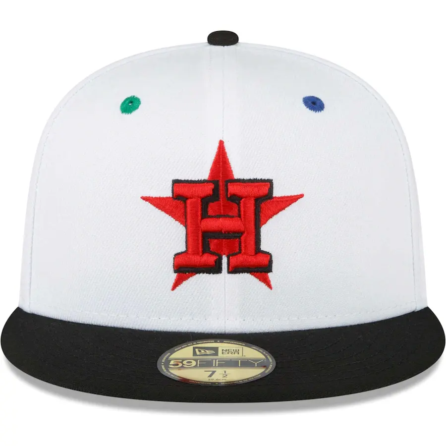 Blanc Nouveau Snapback Era Cap 6 Panneau Casquettes de Baseball Avec Broderie Personnalisée Logo Intérieure Bande Chapeau Personnalisé Coloré Oeillets Équipée Chapeaux