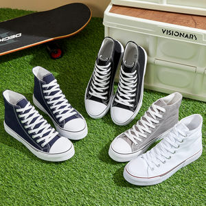 2025 mùa xuân phong cách ren lên cao TOP giày vải chất lượng cao chất lượng cho nam giới phụ nữ tùy chỉnh giá rẻ vải - Product Image 6