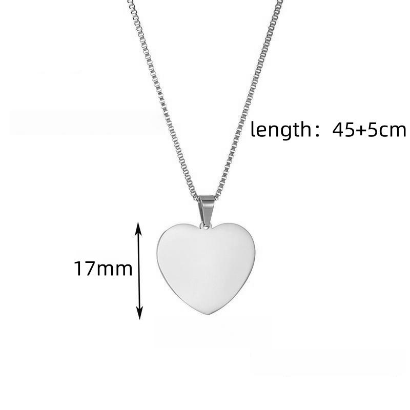 silver-17mm heart