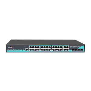 Wanglink 24*10/100/1000Base-T POE Ethernet Ports with 4 1000Base-X SFP Combo Ports L2 Managed PoE Switch Support CLI WEB SNMP - Product Image 1