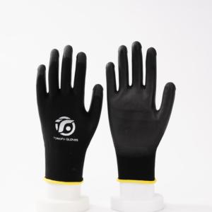 ถุงมือทำงานเคลือบ PU ป้องกันลื่นใช้งานได้แม่นยำสูงผ่านการรับรอง CE - Product Image 4