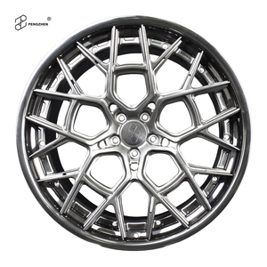 彭镇哑光光泽黑色2件式22x 12英寸锻造汽车轮辋，适用于宝马X7 GO7 2024
