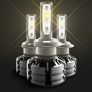 T6 H4 H7 yükseltme LED dönüşüm far kiti DRL ampuller 6000K beyaz sarı altın ışık - Product Image 3