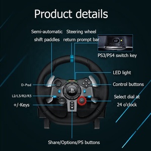 Original <strong>Logitech</strong> G29 Feedback Driving Force Racing Wheel Set With Responsive Pedals and Driving Force Shifter for Pc <strong>Xbox</strong> - Product Image 4