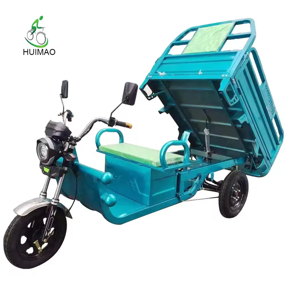 Nouveau Tricycles électriques à énergie verte Tricycle Cargo Scooter 1000kg/1500kg avec panneau solaire EEC COC