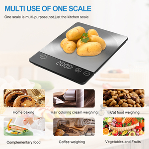 Thép không gỉ thực phẩm kỹ thuật số điện tử kỹ thuật số Quy mô nhà bếp trọng lượng gram & Ounces cho Baking & nấu ăn - Product Image 5