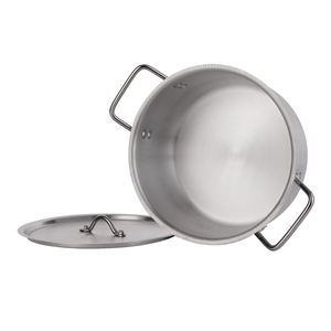 XINHUI Vente Directe d'Usine Ensemble de 7 Pièces de Marmites de Cuisson Profondes en Aluminium Poli Batterie de Cuisine avec Couvercle - Product Image 2