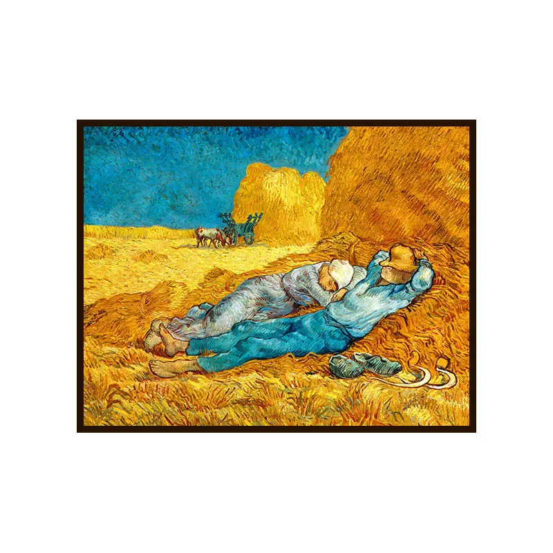 Venta al por mayor pintado a mano de Van Gogh serie de pintura famosa lienzo pintura al óleo para sala de estar dormitorio porche colgante