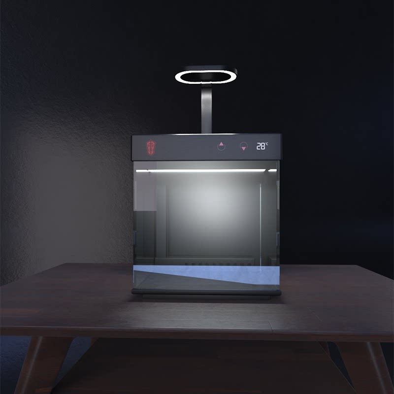 Black cylinder,filter, heater,dual lamp,temp display,stone,wipe