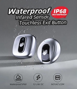 タッチレスボタン無接触フリー出口リリーススイッチセンサーIRドア出口アクセス制御プッシュリリースボタン - Product Image 2