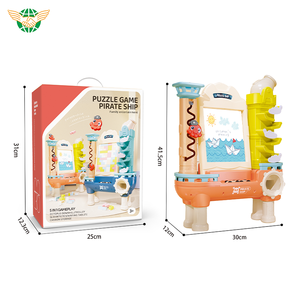Çok fonksiyonlu 5-in-1 rusya bulmaca boyama yaratıcı korsan gemisi yapı taşları çocuklar için eğitici oyuncaklar - Product Image 6