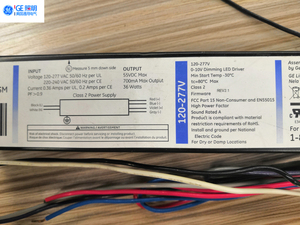 GE-UltraMax 120-277V <strong>Input</strong> 36W 700mA Max <strong>Output</strong> 84887 D036MP30X70V2SM 0-10V Dimming Programmable LED Driver - Product Image 4
