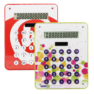 Teclado de silicona personalizado de 12 dígitos Calculadora de doble potencia Regalo electrónico para niños Producto de plástico colorido promocional - Product Image 1
