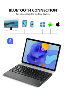 Barato 78 teclas Mini teclado Touchpad portátil USB3.0 inalámbrico BT Split Gaming teclado instrumentos para tableta computadora ROHS - Product Image 5