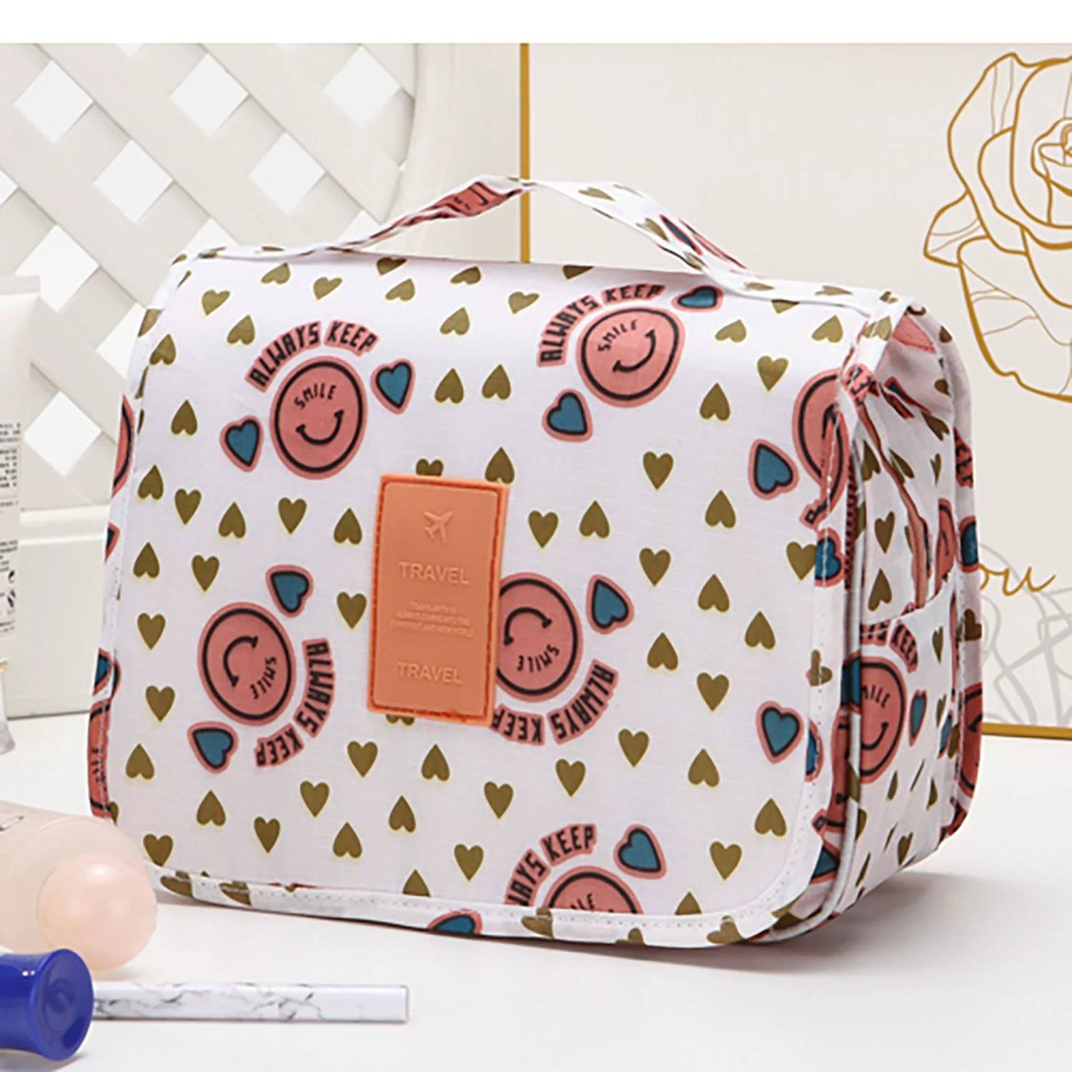 Rosada cara sonriente