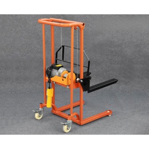 Apilador de carga y descarga accionado por transpaleta hidráulica Manual de nueva condición con plataforma de elevación eléctrica para carretilla elevadora - Product Image 2