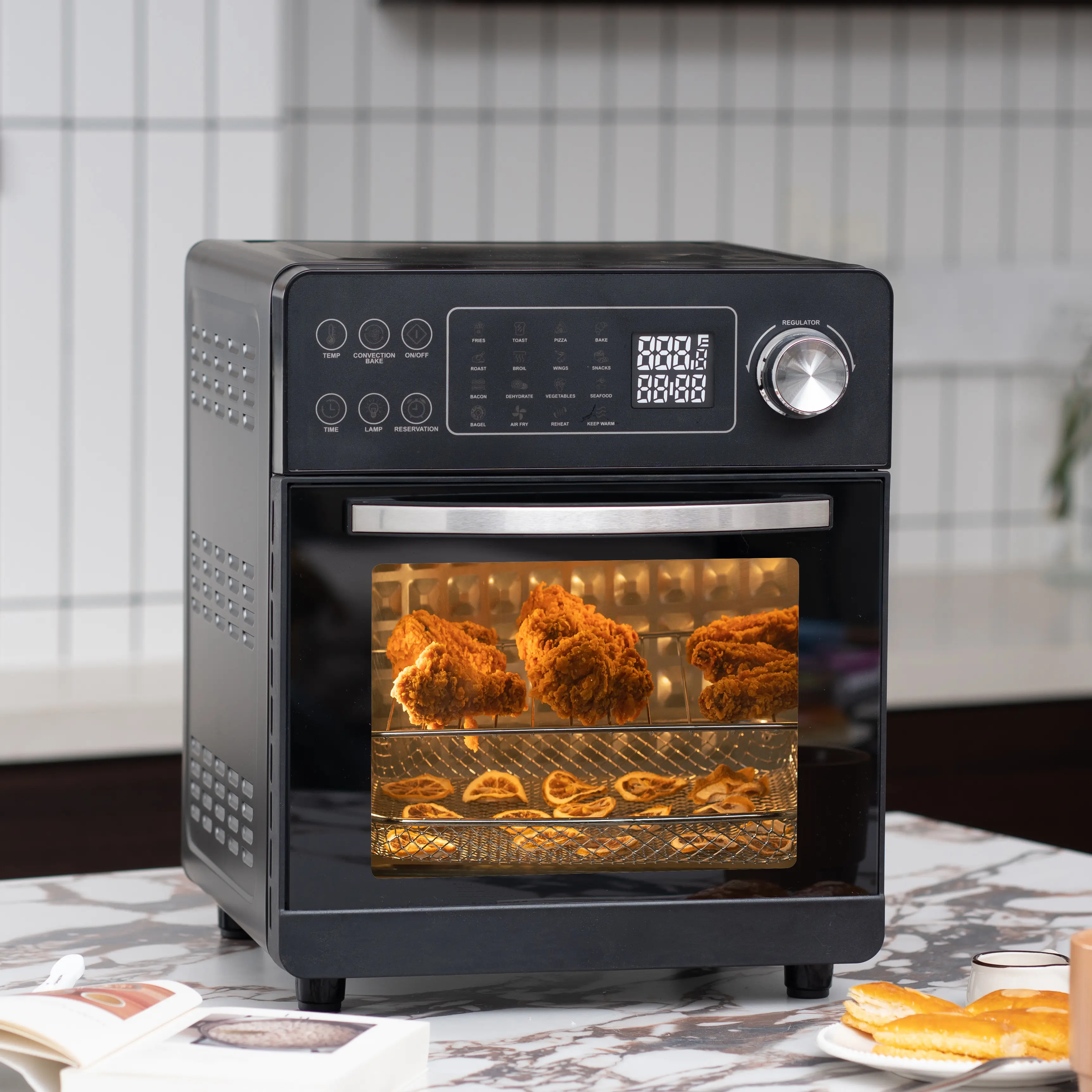 16-in-1 Multifunctional Air Fryer Oven Home Use Programmable Oven with 16 Preset Molds for Roast Baking Air Fryer Oven