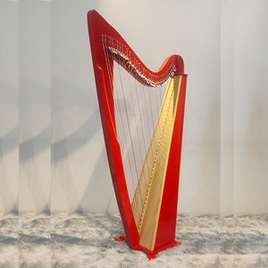 Profesyonel 38-String Lyar arp yeni başlayanlar için naylon dizeleri ile kırmızı kolu arp öğrencilere enstrüman hiçbir pedal öğretmek - Product Image 3