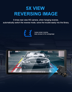 Aotop 10,1 HD IPS Panel Monitor de coche 4Ch entrada de vídeo vehículo completo monitoreo de zona ciega con 4 cámaras de visión trasera de respaldo - Product Image 5