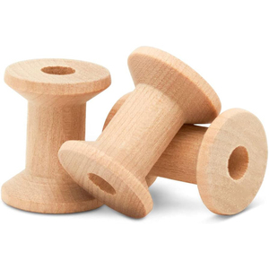 木制沙漏线轴空木制线轴工艺品沙漏木制线轴 - Product Image 1