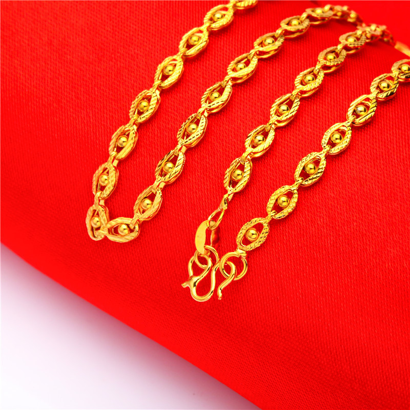 Collana con occhio di fenice dorata