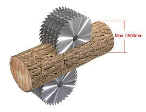 Yuvarlak ahşap için ahşap çok Rip bıçkı makinesi Log - Product Image 4