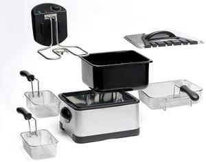 CE GS ROHS LFGB CB CB 1800W 4.0L-Stainless paslanmaz çelik derin düz fritöz