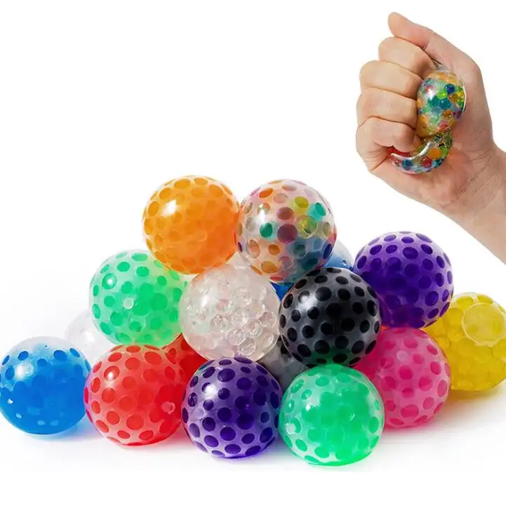 Tpr Water Kralen Knijpen Ballen Mesh Druivenballen Kleurrijke Knijp Nieuwigheid Speelgoed