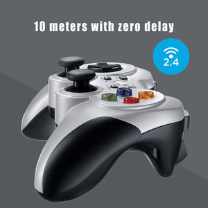 Logitech F710 çift titreşim kablosuz Gamepad 2.4 GHz USB NanoReceiver 4 anahtarı d-pad denetleyici - Product Image 2
