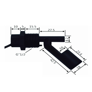 Fábrica de hielo EP2000 con 12V 24V 36V 110VDC 220VDC Sensor de interruptor de nivel de flotador barato PP - Product Image 3