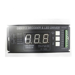 Светодиодный декодер IP40 5ch dmx512, светодиодный драйвер с контроллером rgbw strip 5ch RGBW