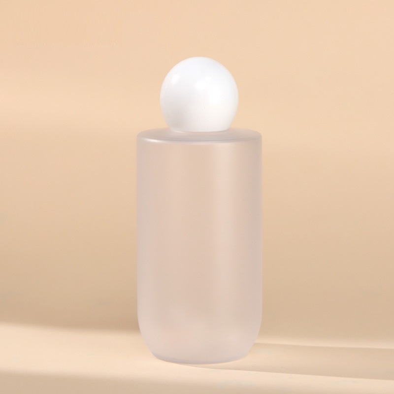 Clear frosted bottle