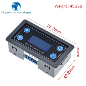 TZT DC12V LED digitale a tempo di ritardo relè modulo programmabile Timer relè interruttore di controllo temporizzazione Trigger ciclo con custodia per interni - Product Image 2