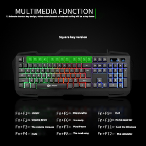 Barato, precio de fábrica, teclado usb para ordenador, gaming con cable para 100% de seguridad - Product Image 5