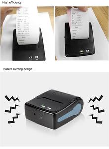 ขนาดเล็กแบบพกพา Qunsuo-5802เป็นเครื่องพิมพ์ใบเสร็จบลูทูธขนาด58มม. เหมาะสำหรับอุปกรณ์แอนดรอยด์ - Product Image 4