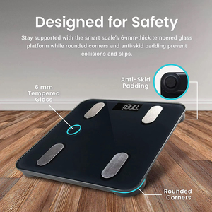 Chất Lượng Cao 180Kg Điện Tử Kỹ Thuật Số BMI Phân Tích Các Biện pháp Cân Bằng Thông Minh Quy Mô Phòng Tắm Kỹ Thuật Số Cơ Thể Chất Béo Quy Mô - Product Image 4