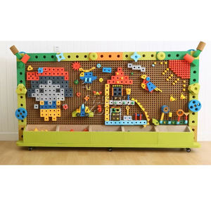 Enfants éducatifs EVA blocs mur interactif mur jeu monté sensoriel mur Puzzle brique tige jouets pour salle de jeux préscolaire - Product Image 5