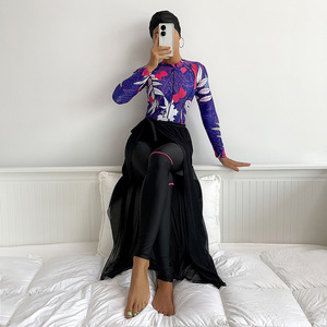 S-XL Wholesale Full Cover Hijab Modest Swimsuit Long Sleeve <strong>Burkini</strong> Plus Size Women Muslim Swimwear - Product Image 1