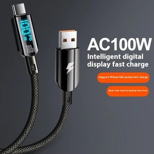 2025新设计60w超快速充电器Usb c电缆100W锌合金材料5A c型至c型Usb充电电缆PD30W - Product Image 3