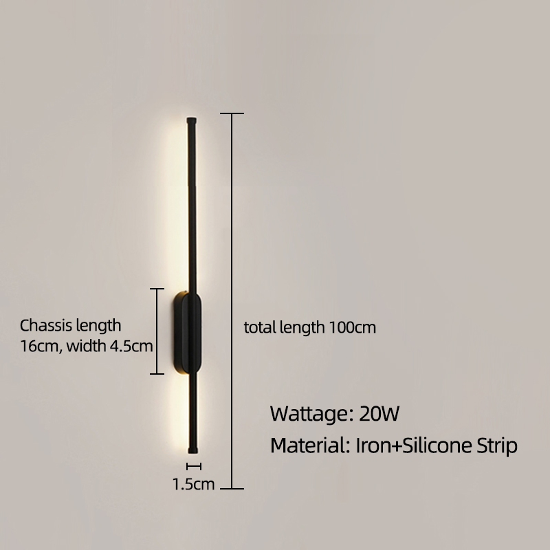 Type B - Black 100cm