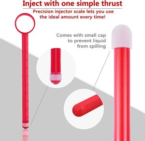 Silicone Bulb Enema Anal Clean Liquid Bottle Lube Applicator Syringe with Precise Scales <strong>Lubricant</strong> Tube Shooter - Product Image 5