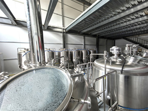 1-2 Biere/Tag 1000L bis 2000L Mash/Lauter Tun Brew house System mit HLT - Product Image 3