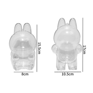 Crystal Plastic PVC Material Labubu Doll Transparent Protective Cover V1 V2 <strong>V3</strong> Protective Cover Dust Bag Doll Storage Box - Product Image 4